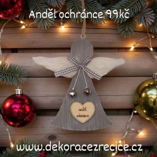 Anděl závěsný 16cm 99kč včetně vašeho vlastního textu!